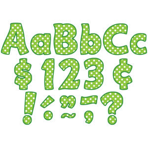 Lime Polka Dots Funtastic 4" Letters Combo Pack [TCR5345]