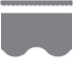Gray Scalloped Border Trim [TCR3574]