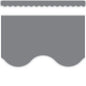 Gray Scalloped Border Trim [TCR3574]