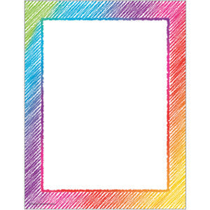 Colorful Scribble Computer Paper [TCR2688]
