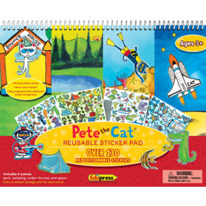Pete the Cat Reusable Sticker Pad [TCR63234]