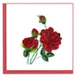 Quilled Red Roses Greeting Card [BL930]