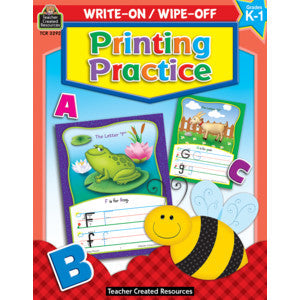 Printing Practice Write-On Wipe-Off Book [TCR3292]