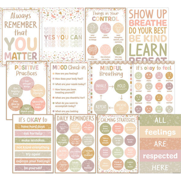 Terrazzo Tones Positive Practices Small Poster Pack [TCR7232]