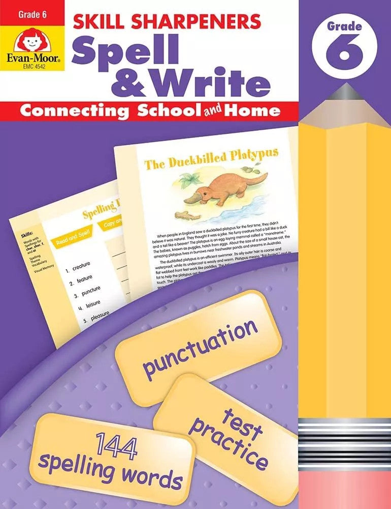 Skill Sharpeners: Spell & Write Grade 6 [EMC4542]