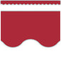 Cranberry Red Scalloped Border Trim [TCR9242]