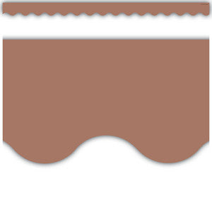 Mocha Scalloped Border Trim [9198]