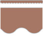 Mocha Scalloped Border Trim [9198]