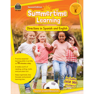 Summertime Learning Grd K - Spanish Directions [TCR8009]