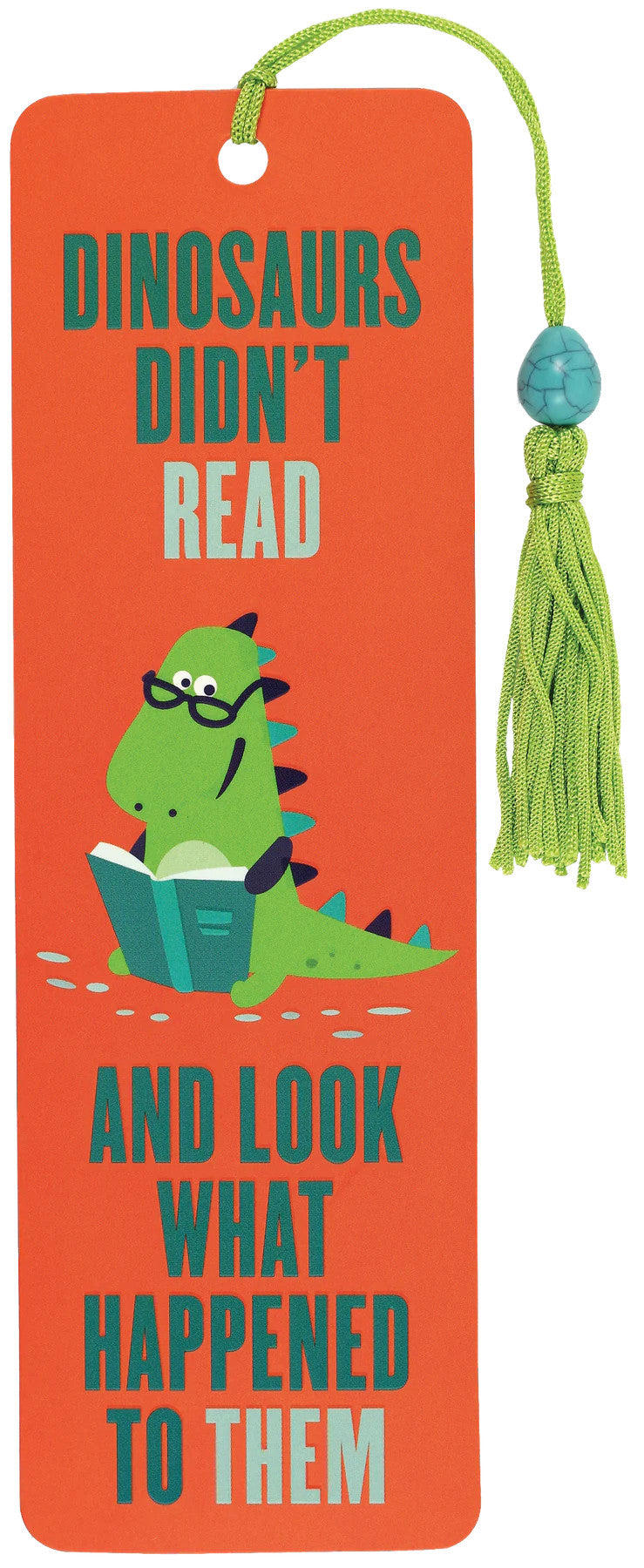 Dinosaurs Didn't Read Beaded Bookmark [9781441329127]