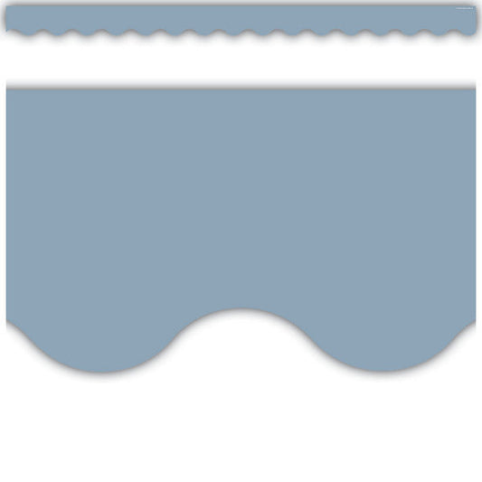 Cottage Blue Scalloped Border Trim [TCR6798]