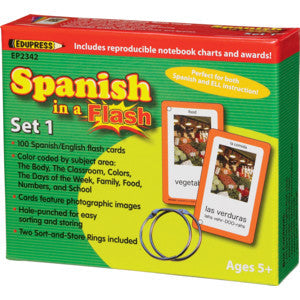 Spanish in a Flash Cards Set 1 [TCR62342]