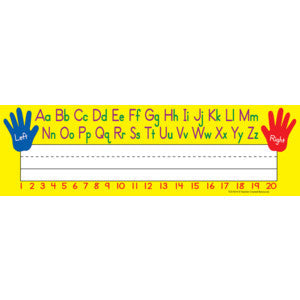 Left/Right Alphabet Flat Name Plates [TCR4019]