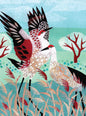 Dancing Cranes Wedding  Greeting Card [3137W]