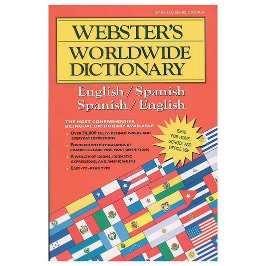 WEBSTER Jumbo 320 Pg. Spanish-English Dictionary [19008]