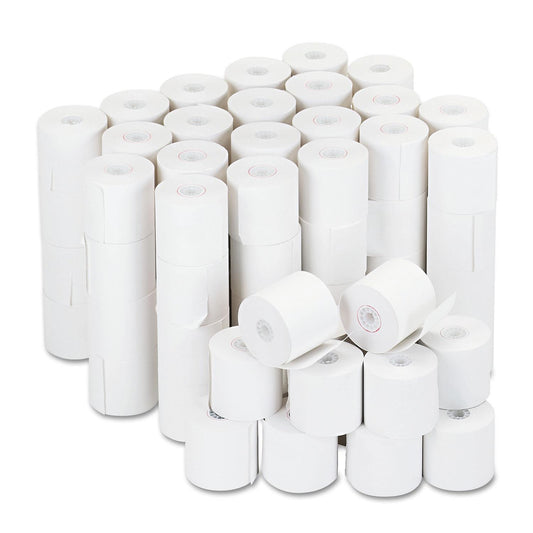 Universal Adding Machine/Calculator Roll, 16 lb., 1/2" Core, 2-1/4", White [UNV35710]