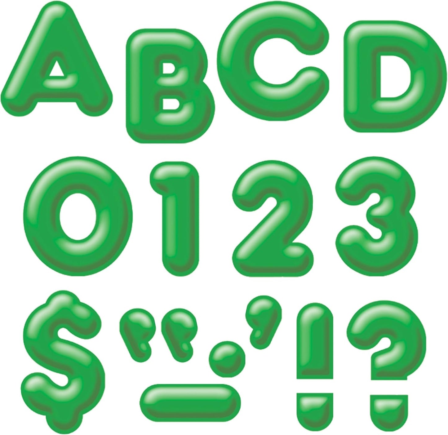 TREND Green 2" 3-D Uppercase Ready Letters [T79405]