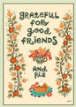 Grateful for Good Friends and Pie Thanksgiving Greeting Card 2024 [THT47061101]