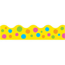 Spotted Yellow Border Trim [T92159]