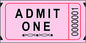 Single Ticket Roll 2000 Tickets Pink [101-P]