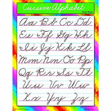 Cursive Alphabet Zaner-Bloser Learning Chart 17X22 [T38136]
