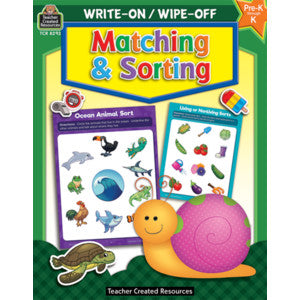 Matching and Sorting Write-On Wipe-Off Book [TCR8293]