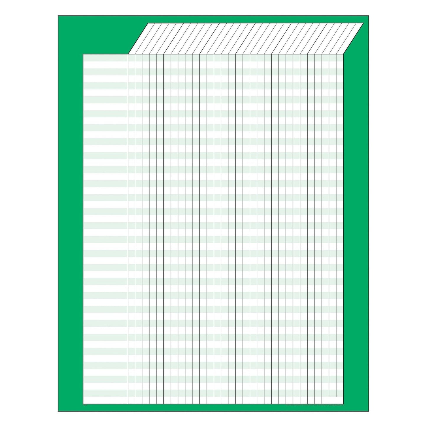 GREEN VERTICAL JUMBO CHARTS 17x22 [T73205]