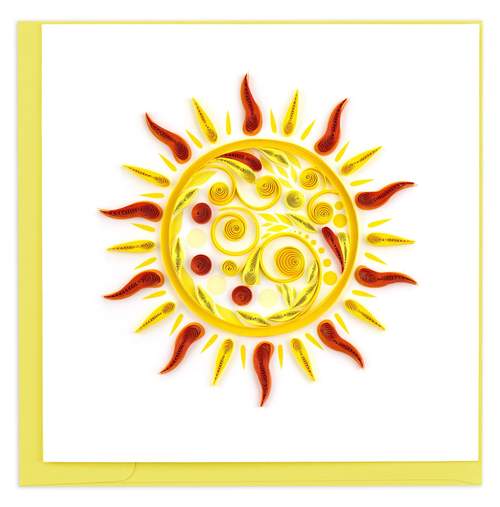 Quilled Sun Greeting Card [BL1254]