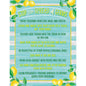 Lemon Zest Stop the Spread of Germs Chart 17x22 [TCR7505]