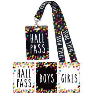 Confetti Hall Pass Lanyards [TCR20319]