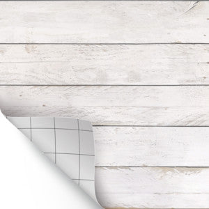 White Shiplap Peel and Stick Decorative Paper  [TCR70000]