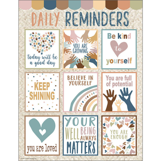 Everyone is Welcome Daily Reminders Chart 17x22 [TCR7147]