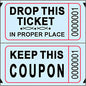 Double Ticket Roll 2000 Tickets Blue [102-DB]