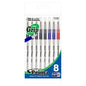 BAZIC Prima Assorted Color Stick Pen w/ Cushion Grip (8/Pack) [1738]