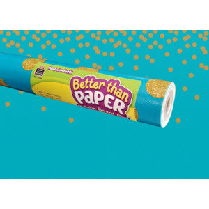 Better Than Paper  Bulletin Board Roll - Teal Confetti [TCR77036]