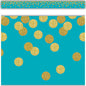 Teal Confetti Straight Border Trim [TCR8869]