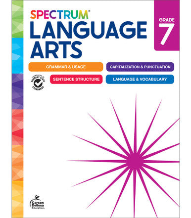 New Spectrum Language Arts Workbook Grade 7 Paperback [CD705497]