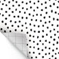 Black Painted Dots Peel and Stick Decorative Paper [TCR70002]