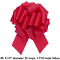5.5 Inch Hot Red Flora Satin Pull Bow [PF9252]