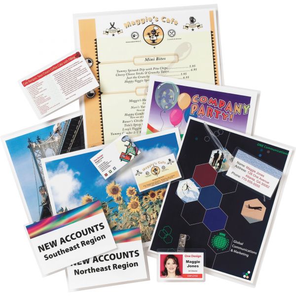 Letter Size Laminating Pouches 9" x 11 1/2" - 3 mil Thickness - Clear - 50/ Box [BSN20854]