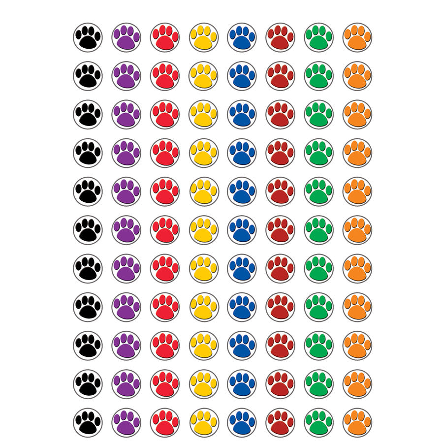 Colorful Paw Prints Mini Stickers [TCR4819]