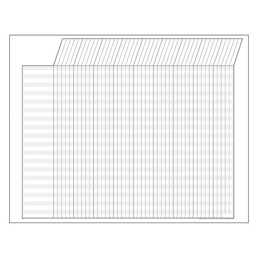 WHITE HORIZONTAL Jumbo Chart [T73211]
