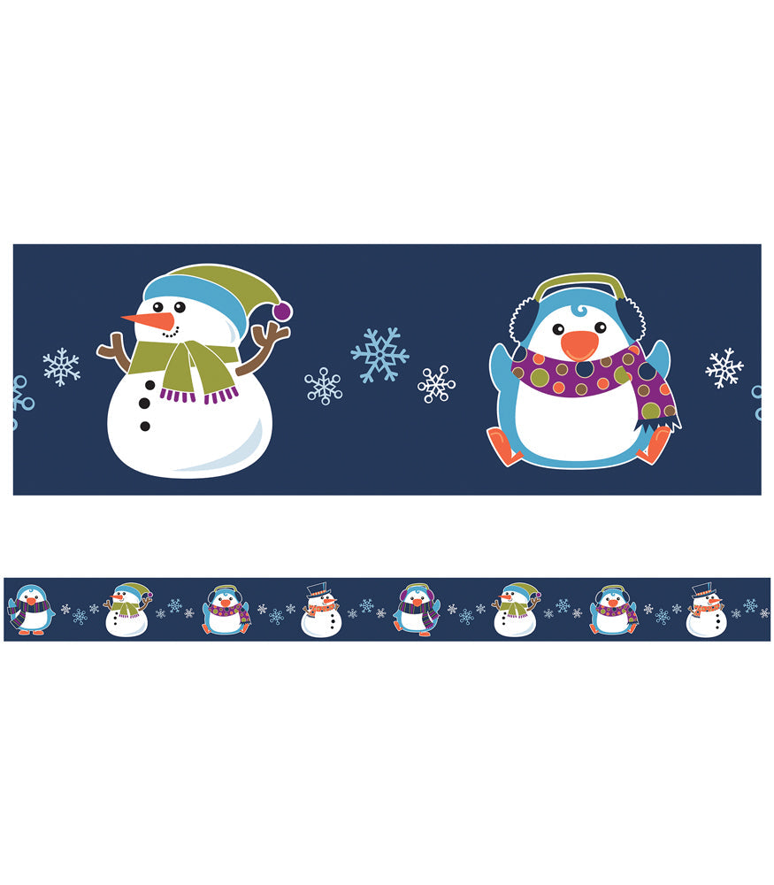 Winter Fun Straight Bulletin Board