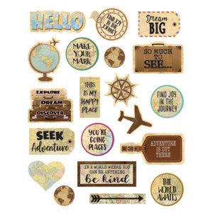Travel the Map Stickers [TCR8573]