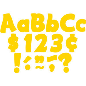 Yellow Gold Funtastic 4" Letters Combo Pack [TCR5818]