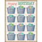 Rustic Bloom Happy Birthday Chart 17x22 [TCR7973]