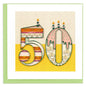Quilled Birthday Milestone Greeting Card - 50 [BD191]