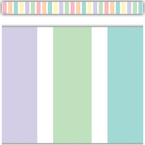Pastel Pop Stripes Straight Border Trim [TCR8444]