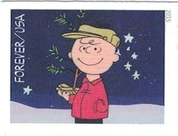 USPS Forever Stamps Sheet - 2015 USPS Charlie Brown Xmas Pane of 20 Forever Postage Stamps