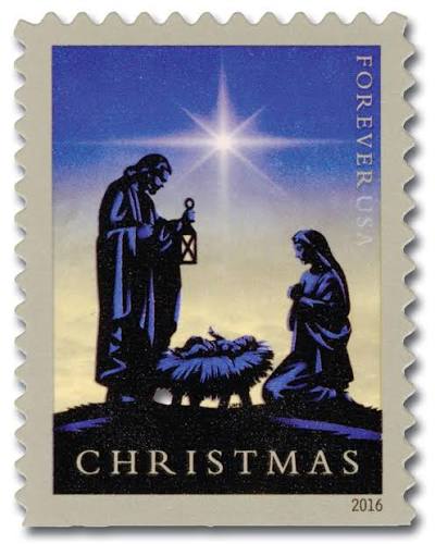 USPS Forever Stamps Sheet - 2016 First-Class Forever Stamp - Traditional Christmas: Nativity